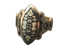 Серебряное кольцо «Зоряна» с позолотой